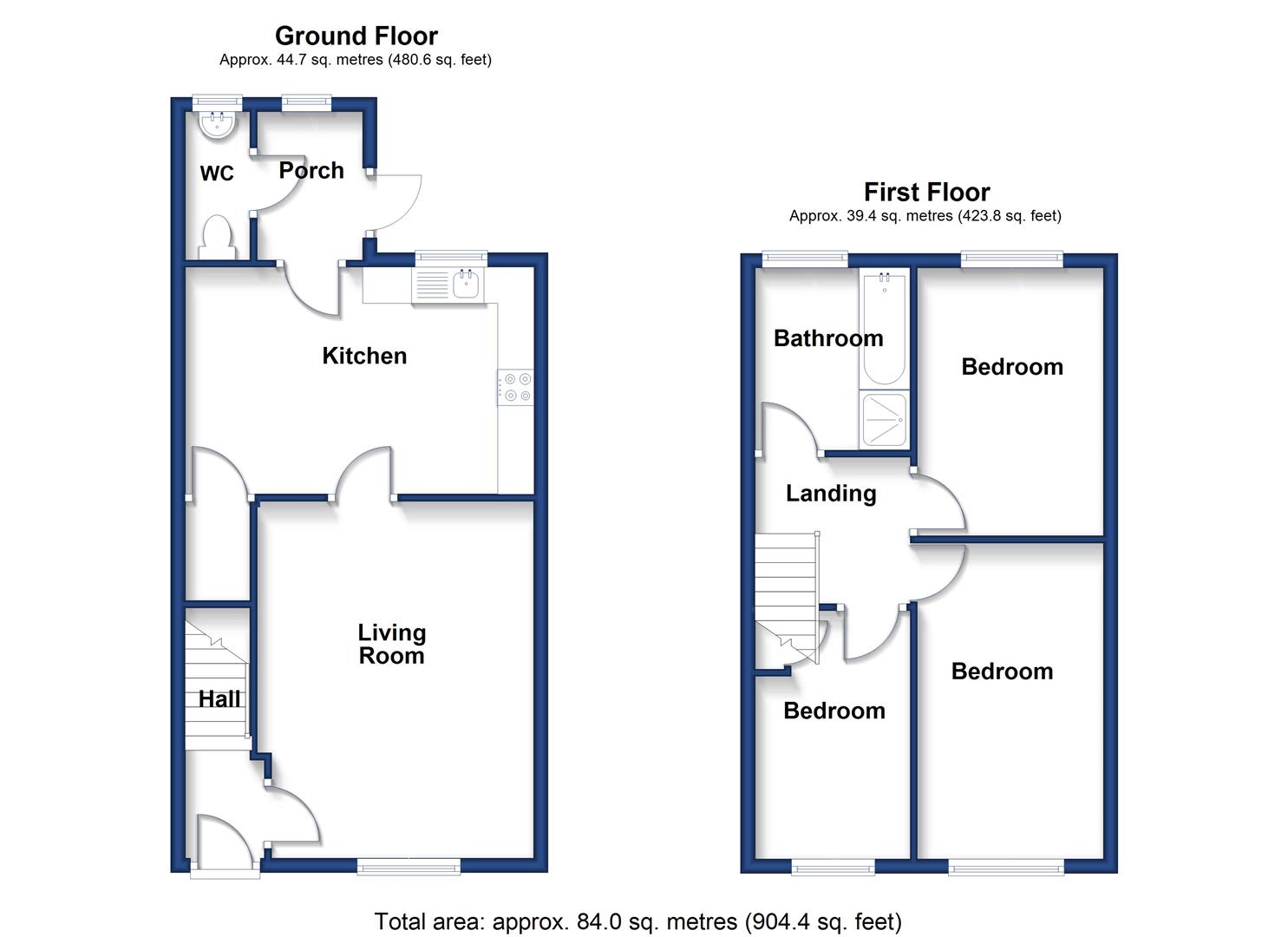 Hedgehog Cottage, 2, Henrys Croft, The Lizard floorplan