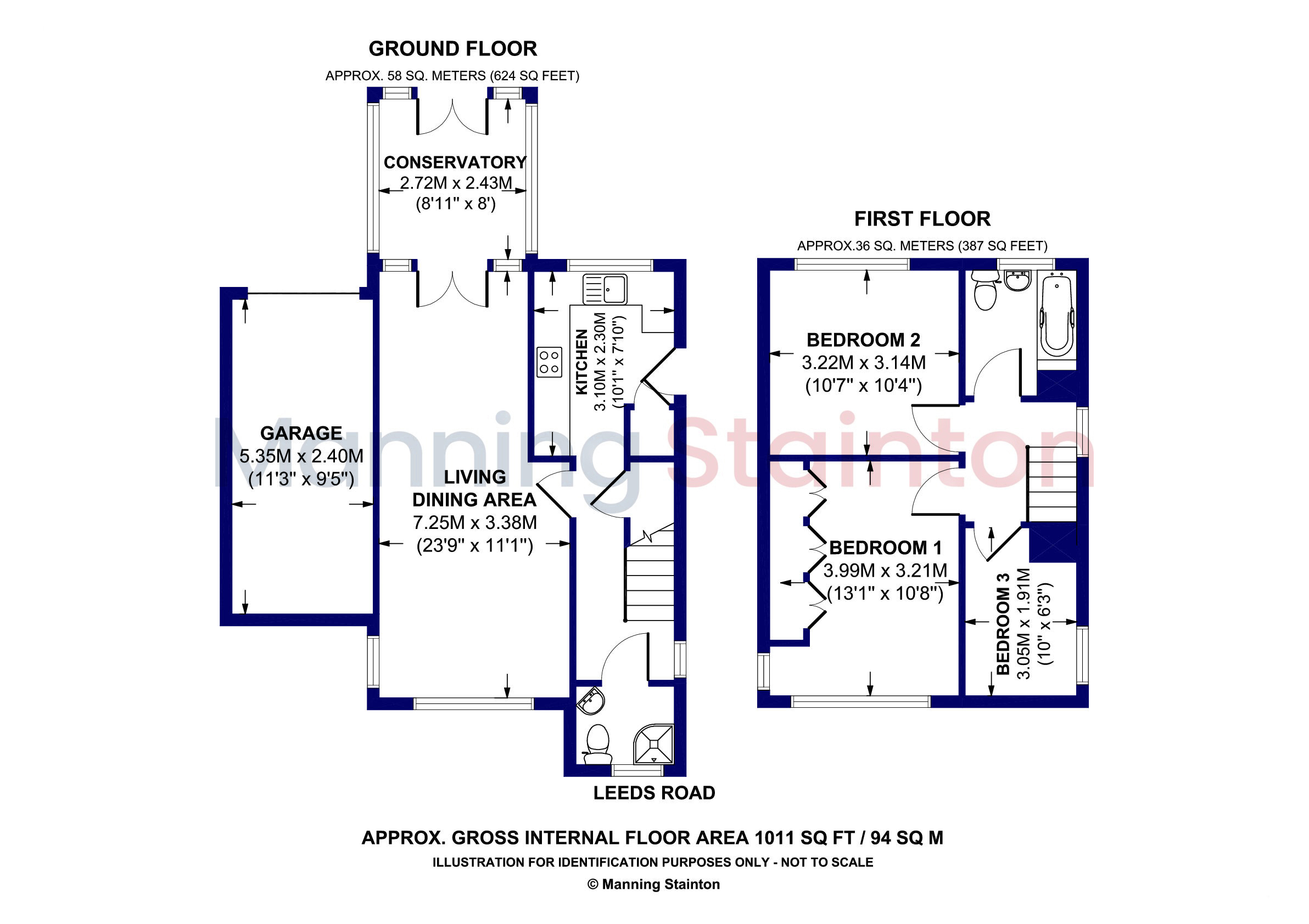 203, Leeds Road, Leeds floorplan