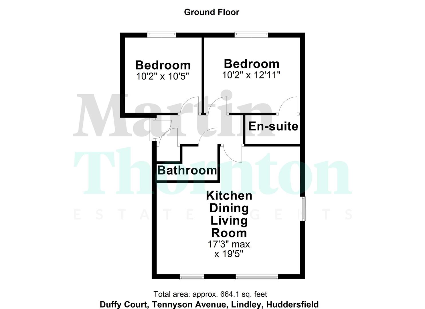 23 Duffy Court, Tennyson Avenue, Huddersfield floorplan