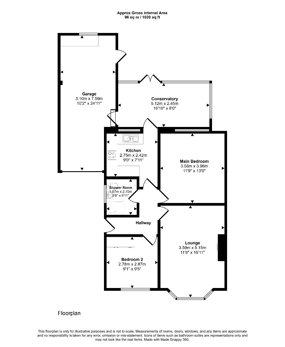 20 Priory Way, Newcastle upon Tyne floorplan