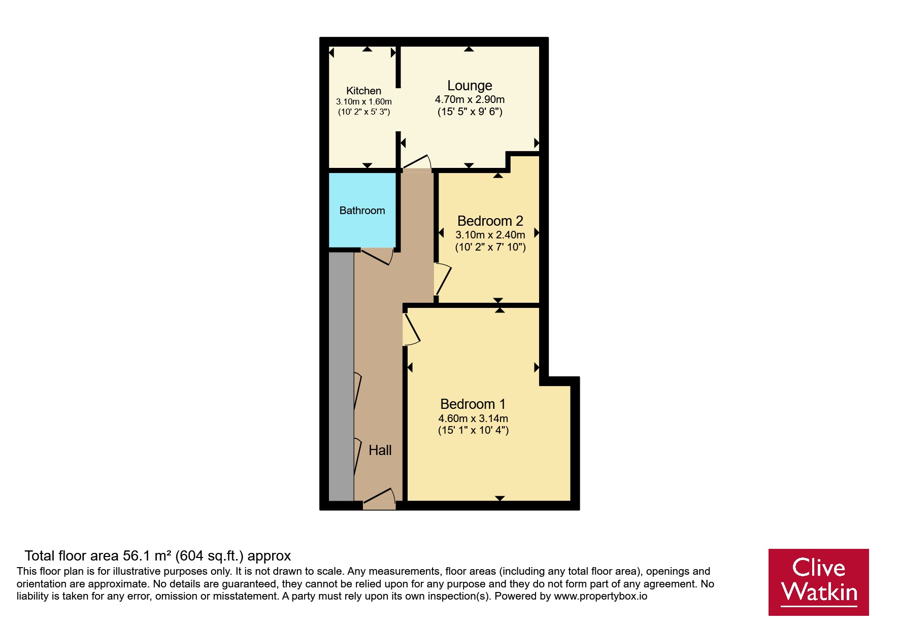 Flat 2, 22, Tapestry Gardens, Merseyside floorplan