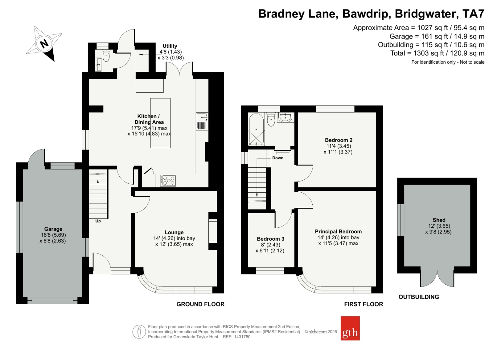 99, Bradney Lane, Bridgwater floorplan