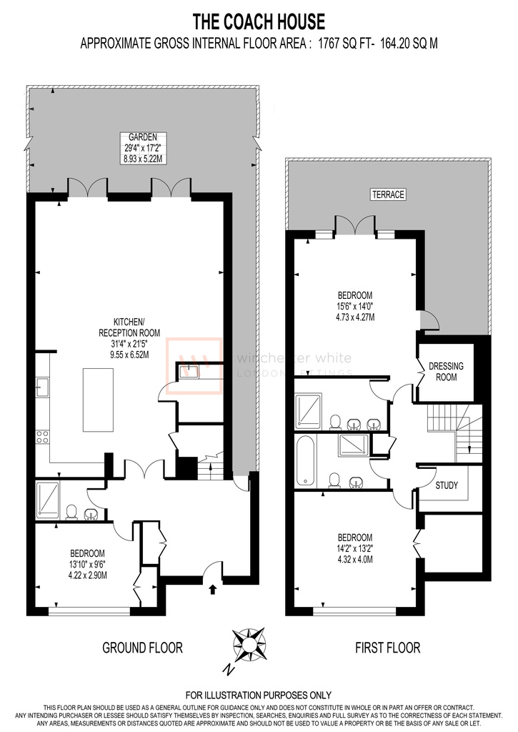 The Coach House, 3a Copse Hill, London floorplan