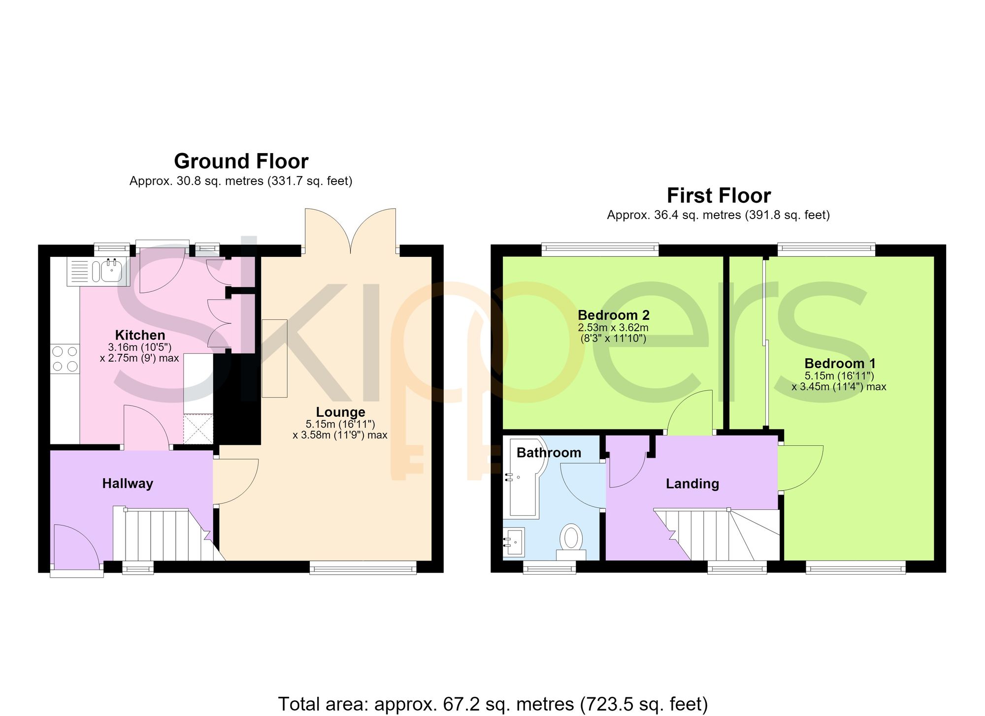 135 Osborne Road, Ashford floorplan