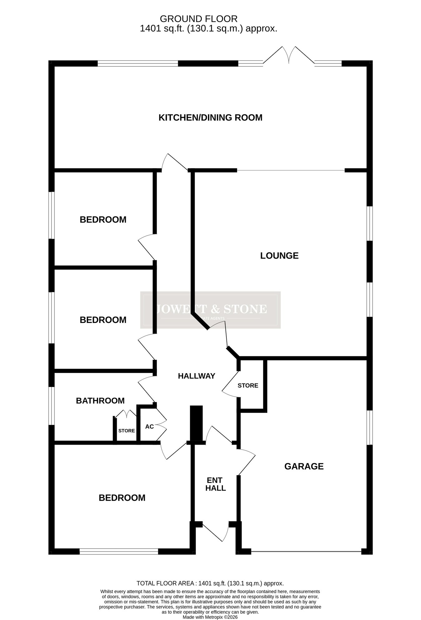 14, Glen Rise, Leicester floorplan