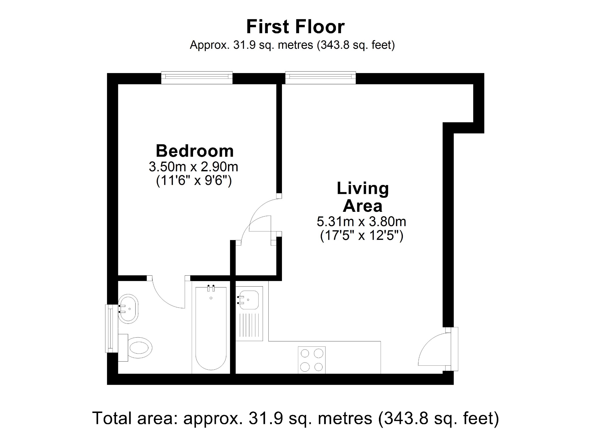 69 Albert Road, Bagshot floorplan