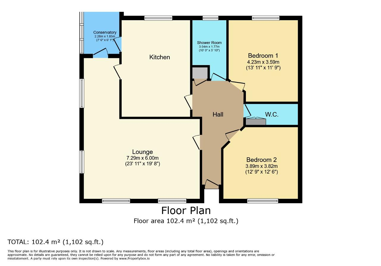 Dunton Lodge, Hall Bank, Wisbech floorplan