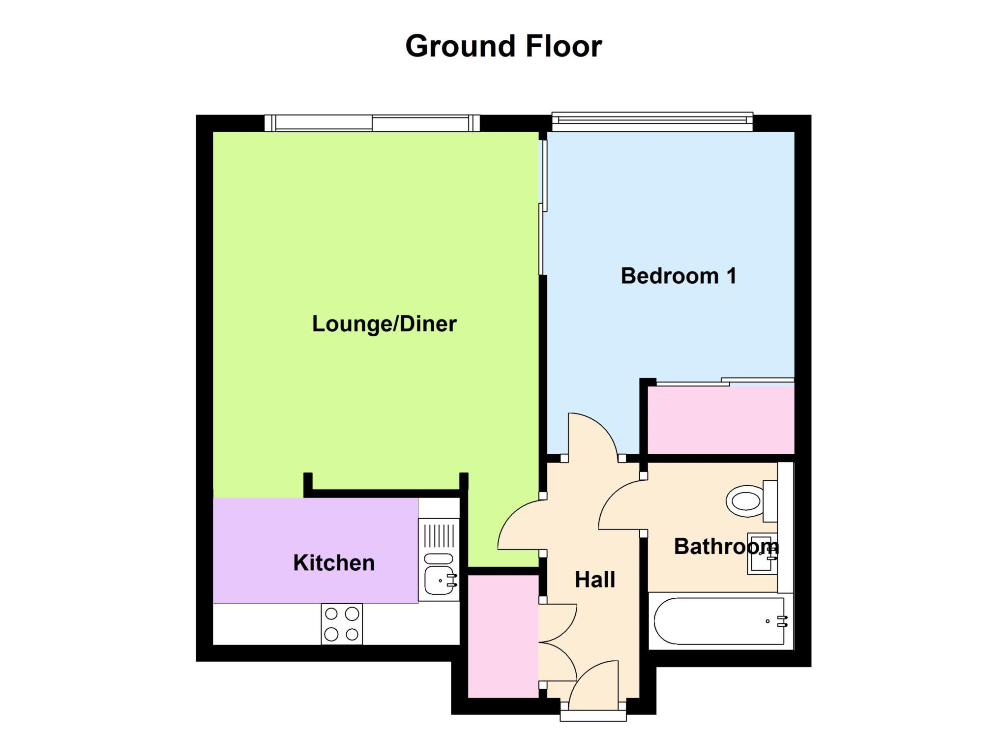 1 Bedrooms Flat to rent in Witan Gate, Milton Keynes MK9