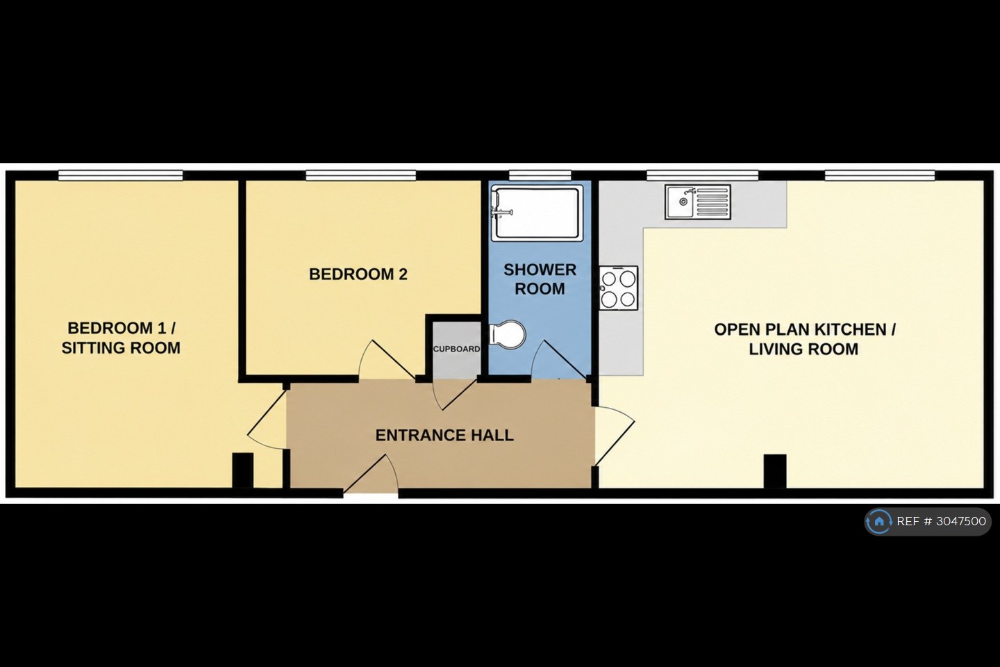 Flat, Crown House Yarmouth Way, Great Yarmouth floorplan
