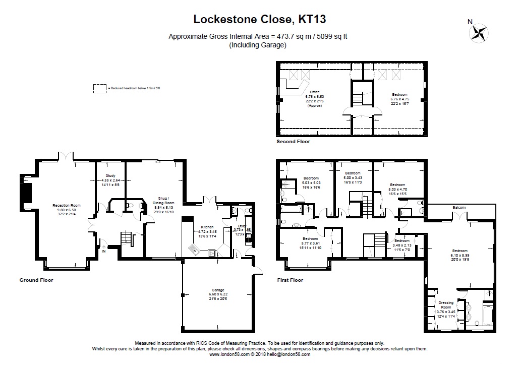 7 Bedrooms  to rent in Lockstone Close, Weybridge KT13