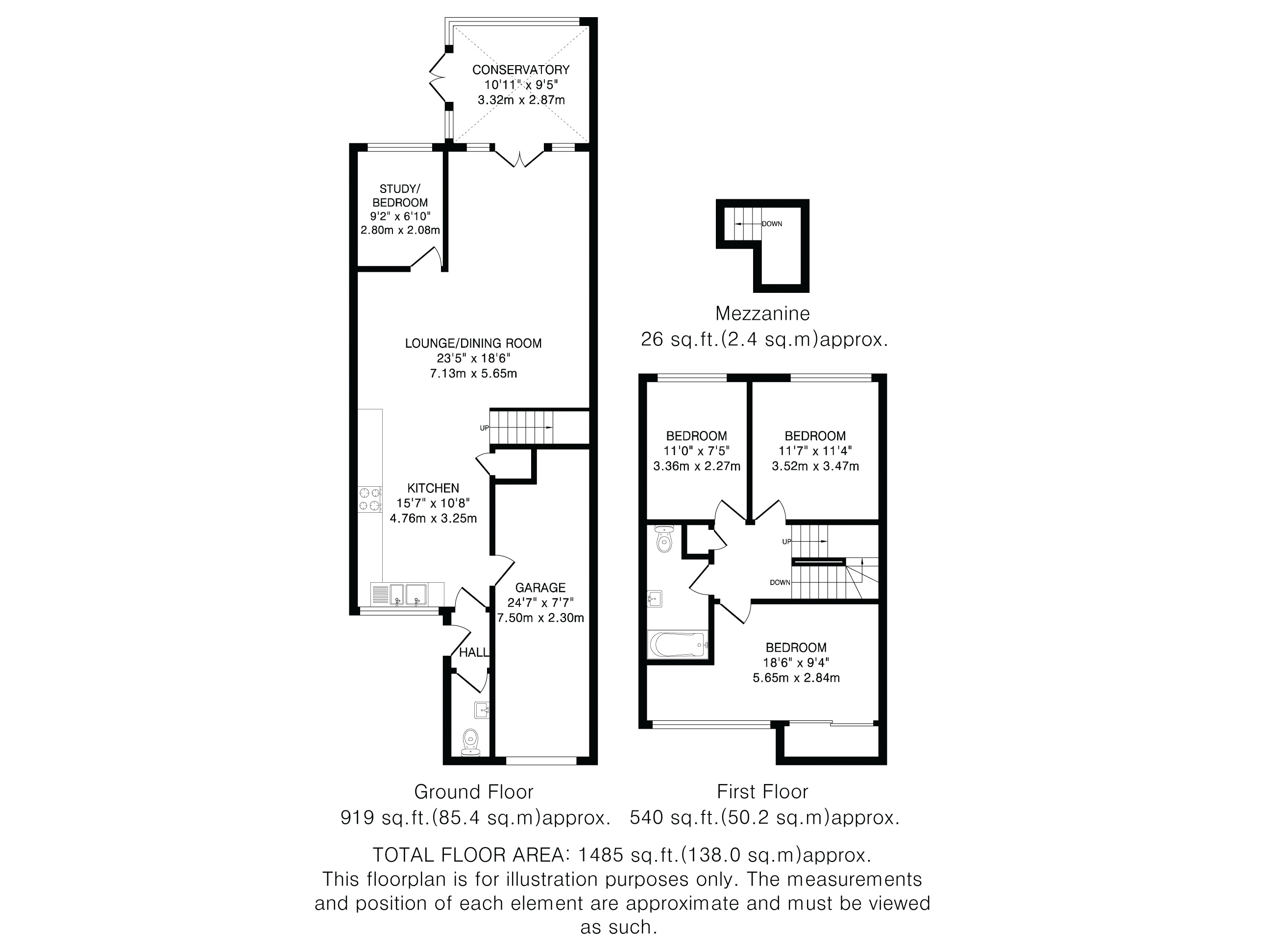 9, Daniells, Welwyn Garden City floorplan