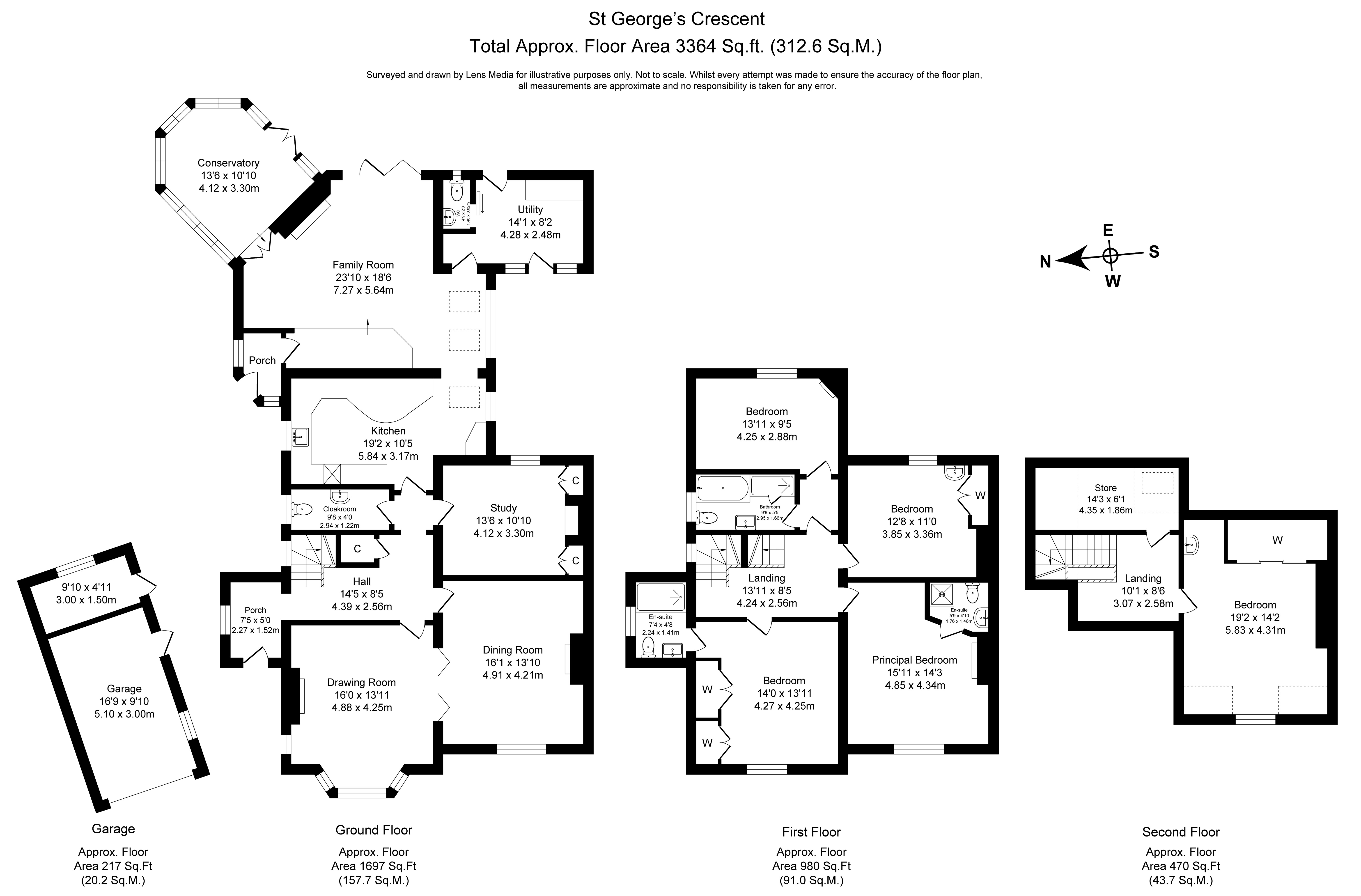 12, St. Georges Crescent, Chester floorplan