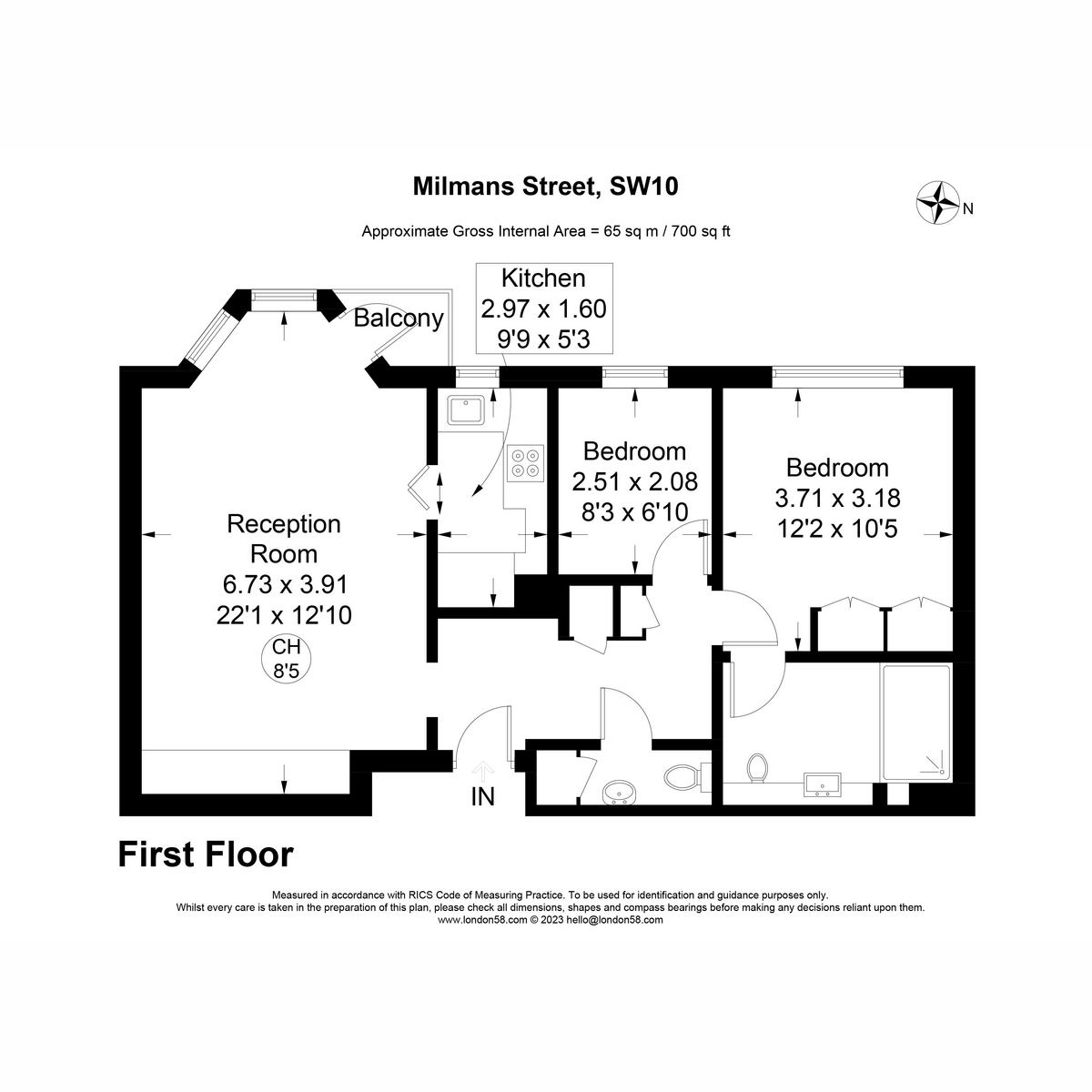 Flat 30, 47, Milmans Street, London floorplan