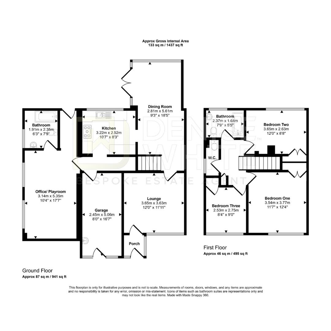 3, Coopers Close, Leek floorplan