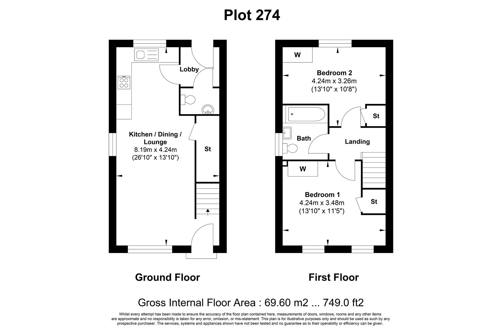 Sulgrave Avenue, Towcester Northamptonshire floorplan