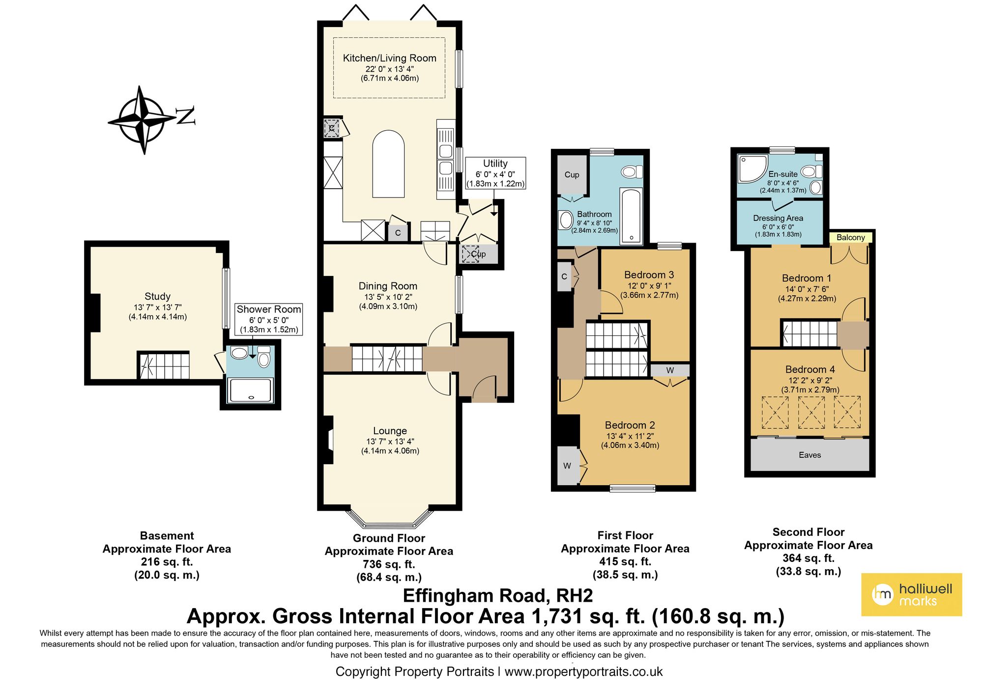 3 Effingham Road, Reigate floorplan