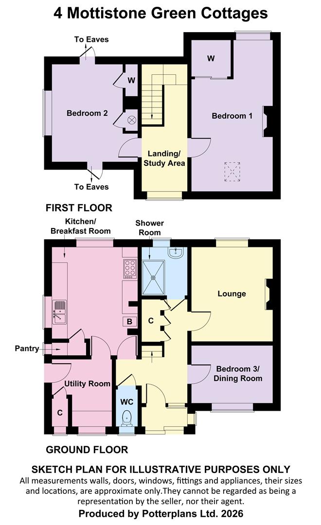 4, Mottistone Green Cottages, Mottistone floorplan