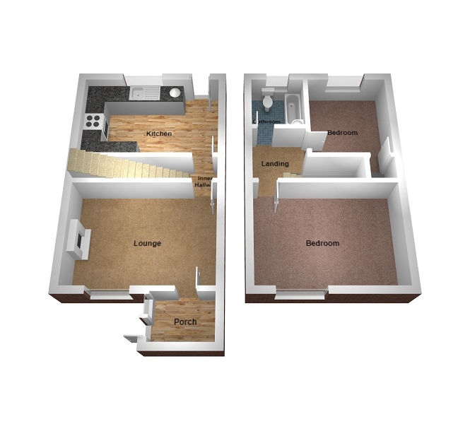 2 Bedrooms Terraced house for sale in Quarella Crescent, Bridgend CF31