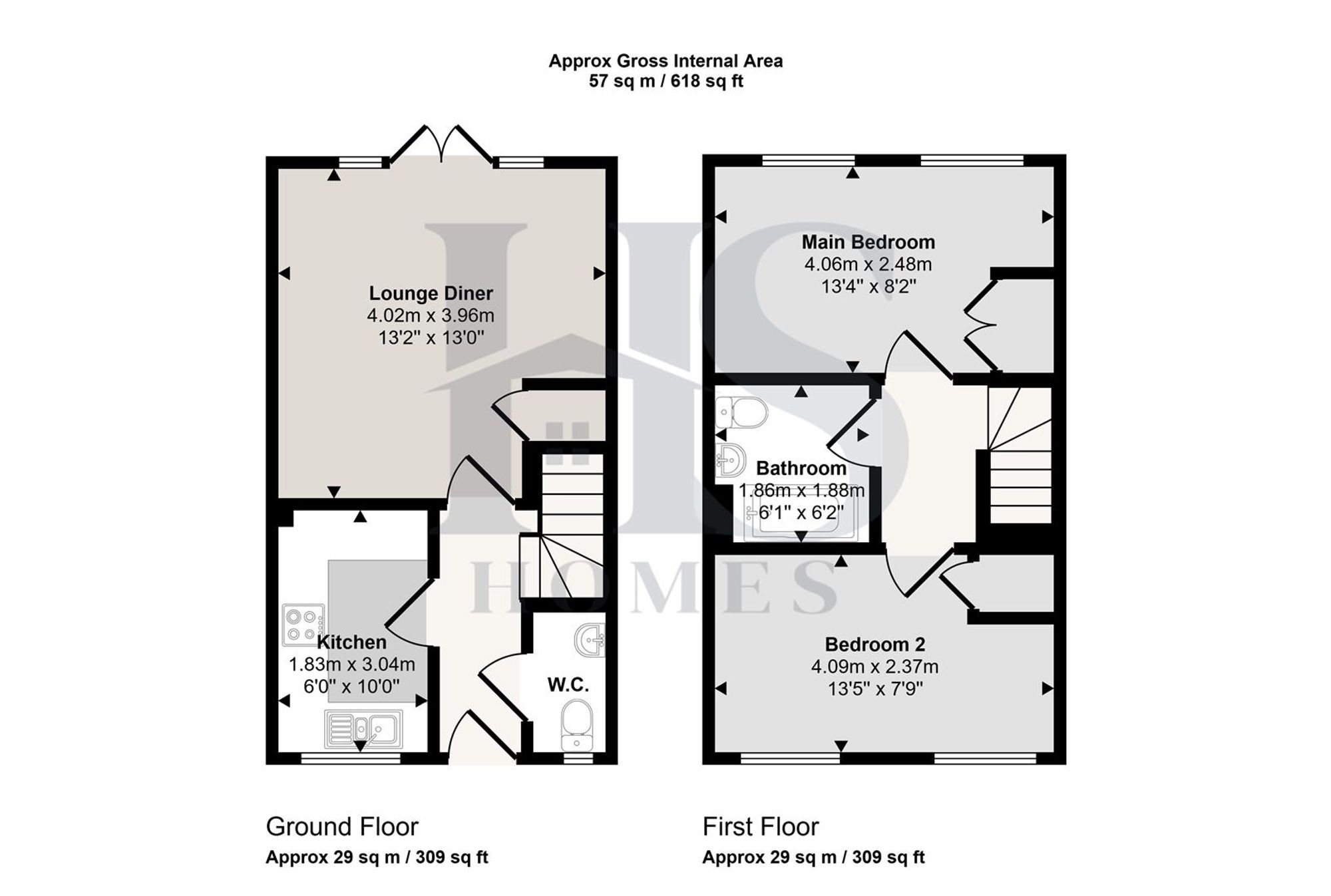 37 Russell Street, Birmingham floorplan