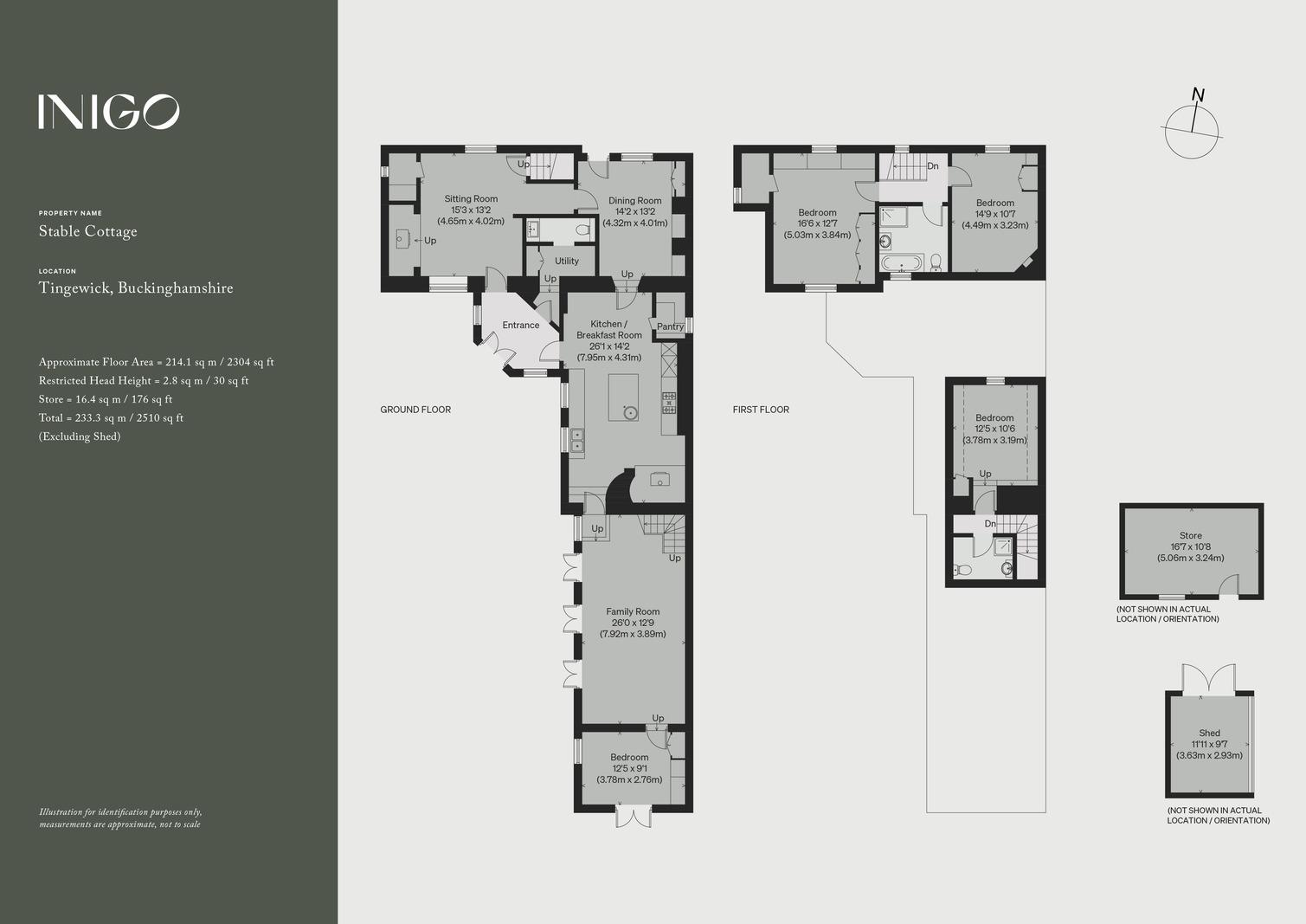Stable Cottage, Upper Street, Tingewick floorplan