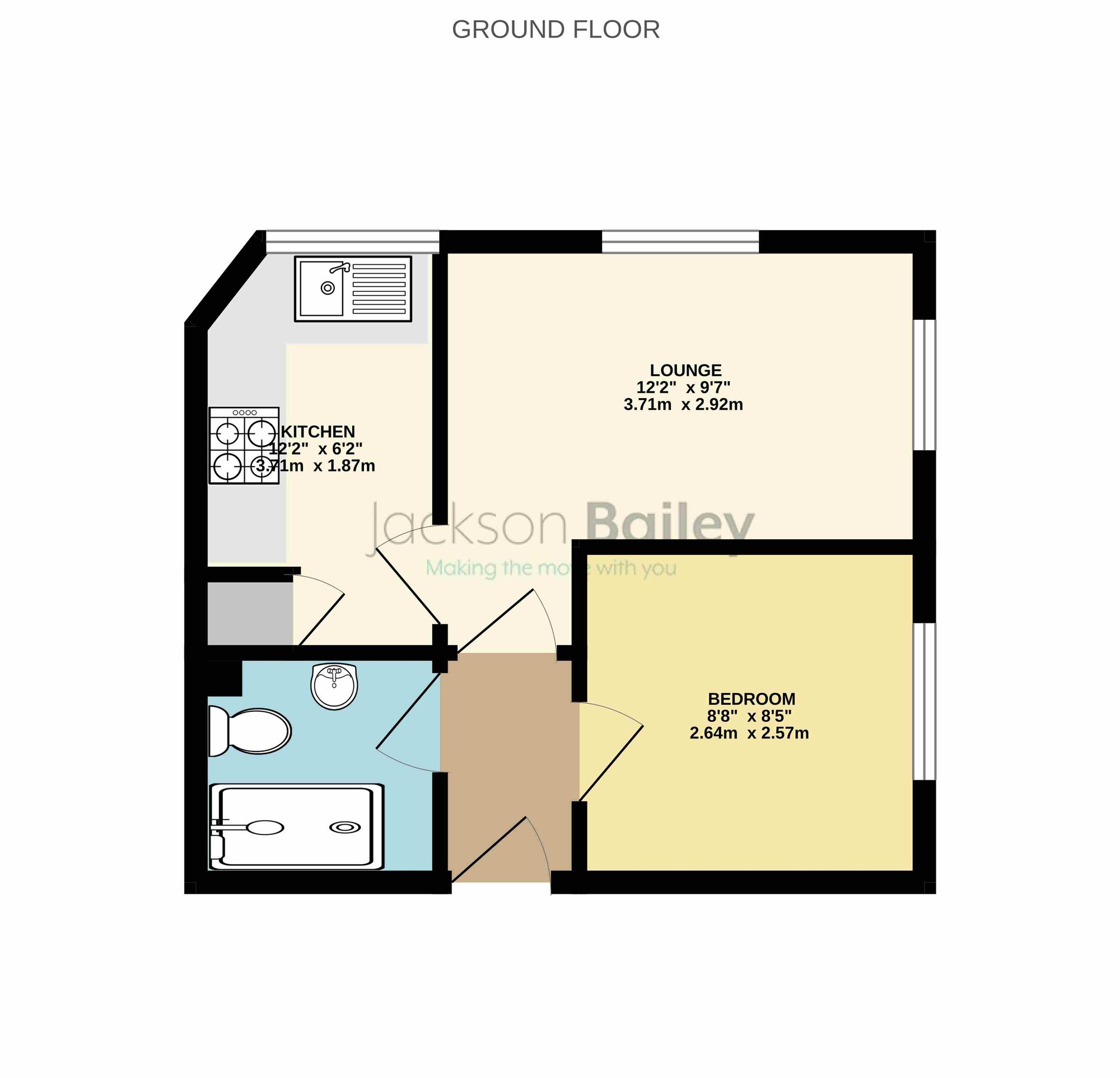 Flat 2, Westfield House Mansbridge Road, Southampton floorplan
