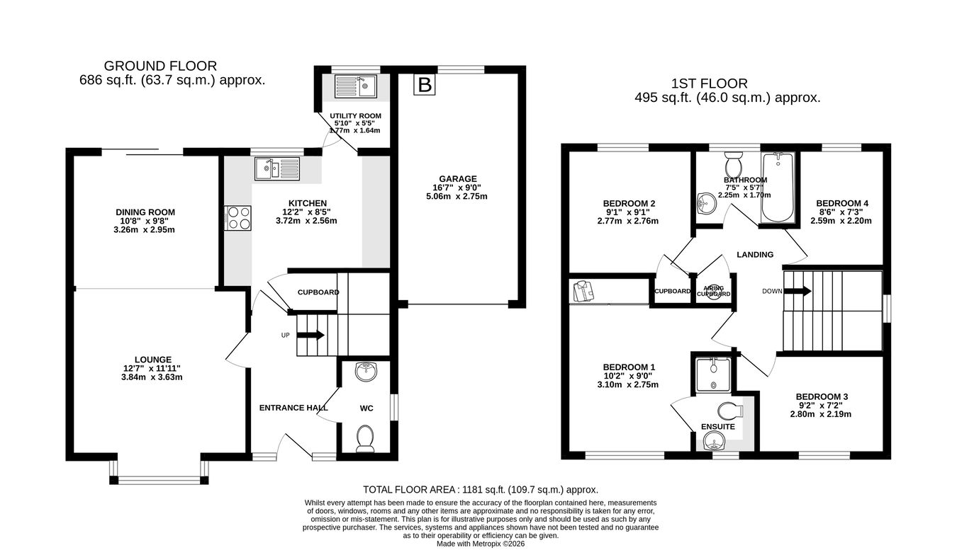 9, Chapel Grove, Abergavenny floorplan