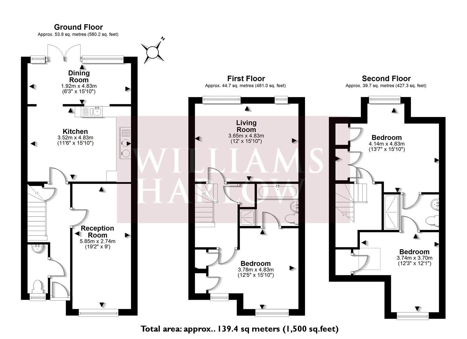7, Water Mead, Coulsdon floorplan