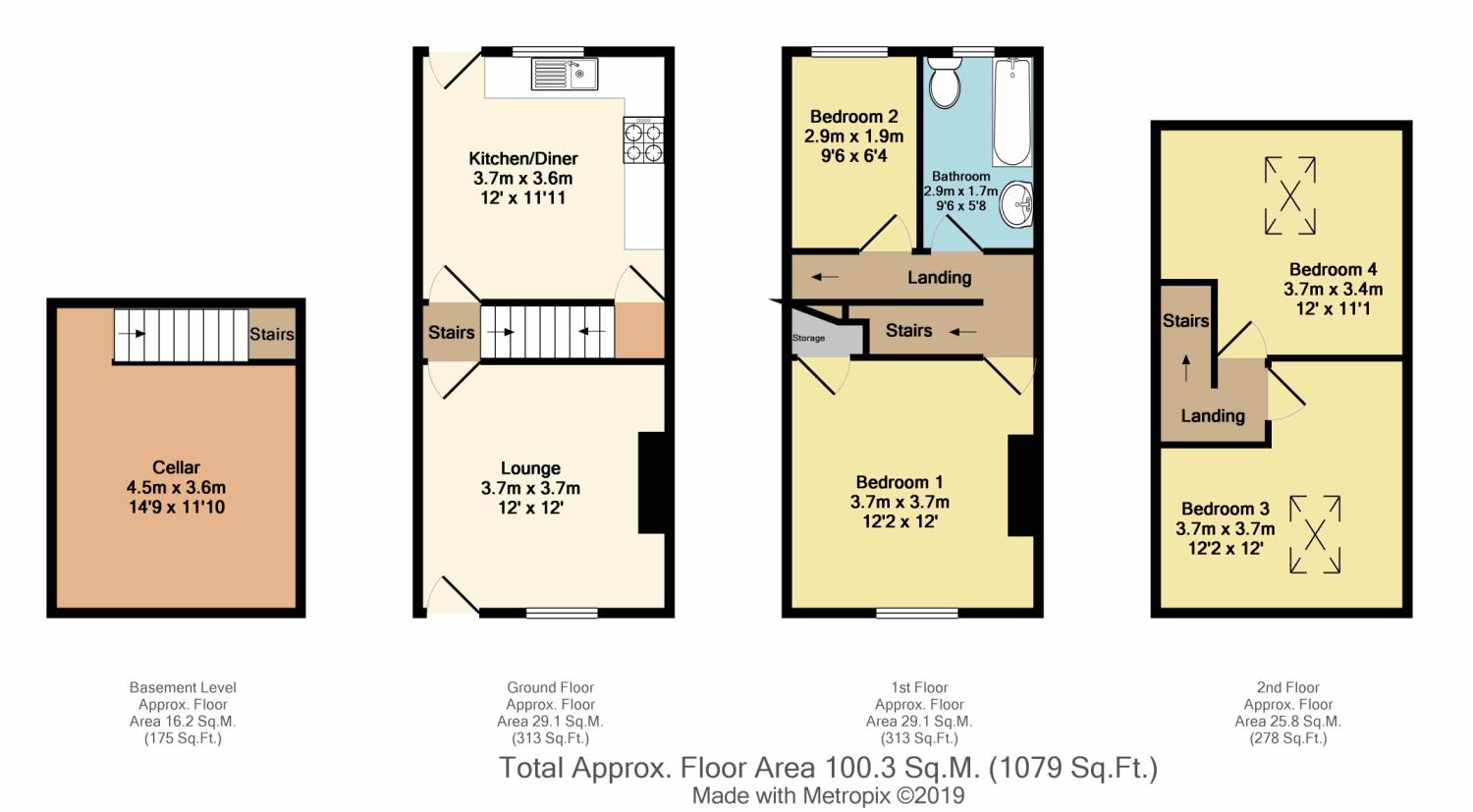 3 Bedrooms End terrace house for sale in Highfield Lane, Sheffield, South Yorkshire S13