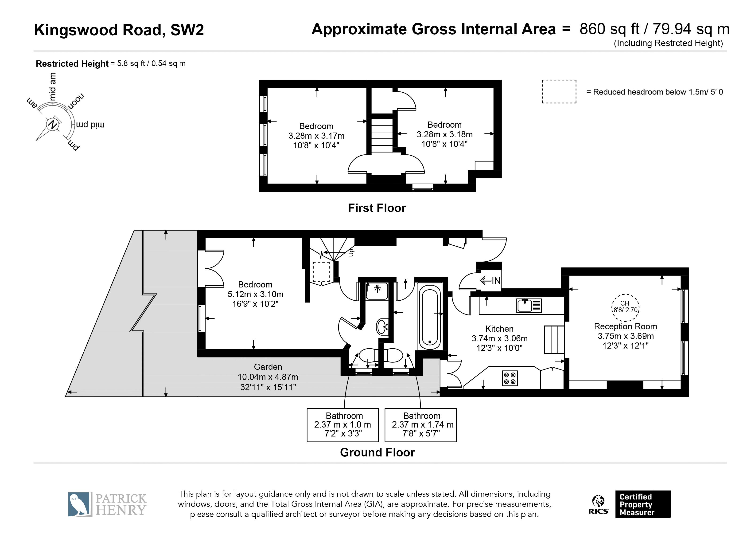 89, Kingswood Road, London floorplan
