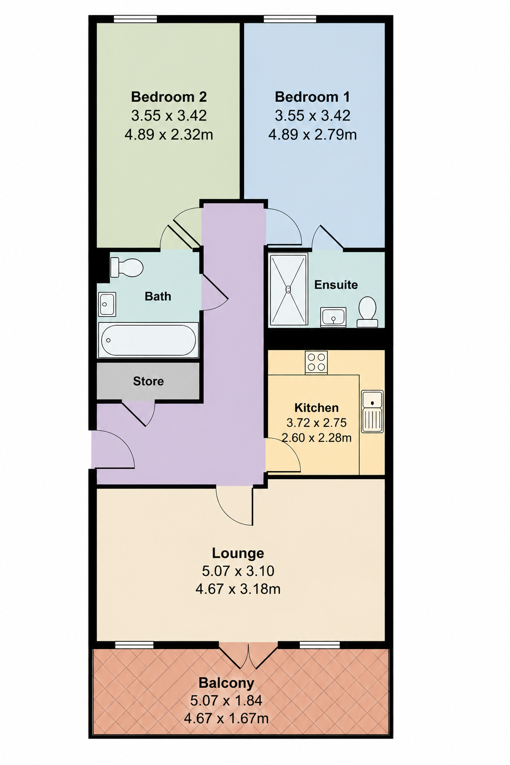 Courier Court, 27, 2 Guardian Avenue, London floorplan