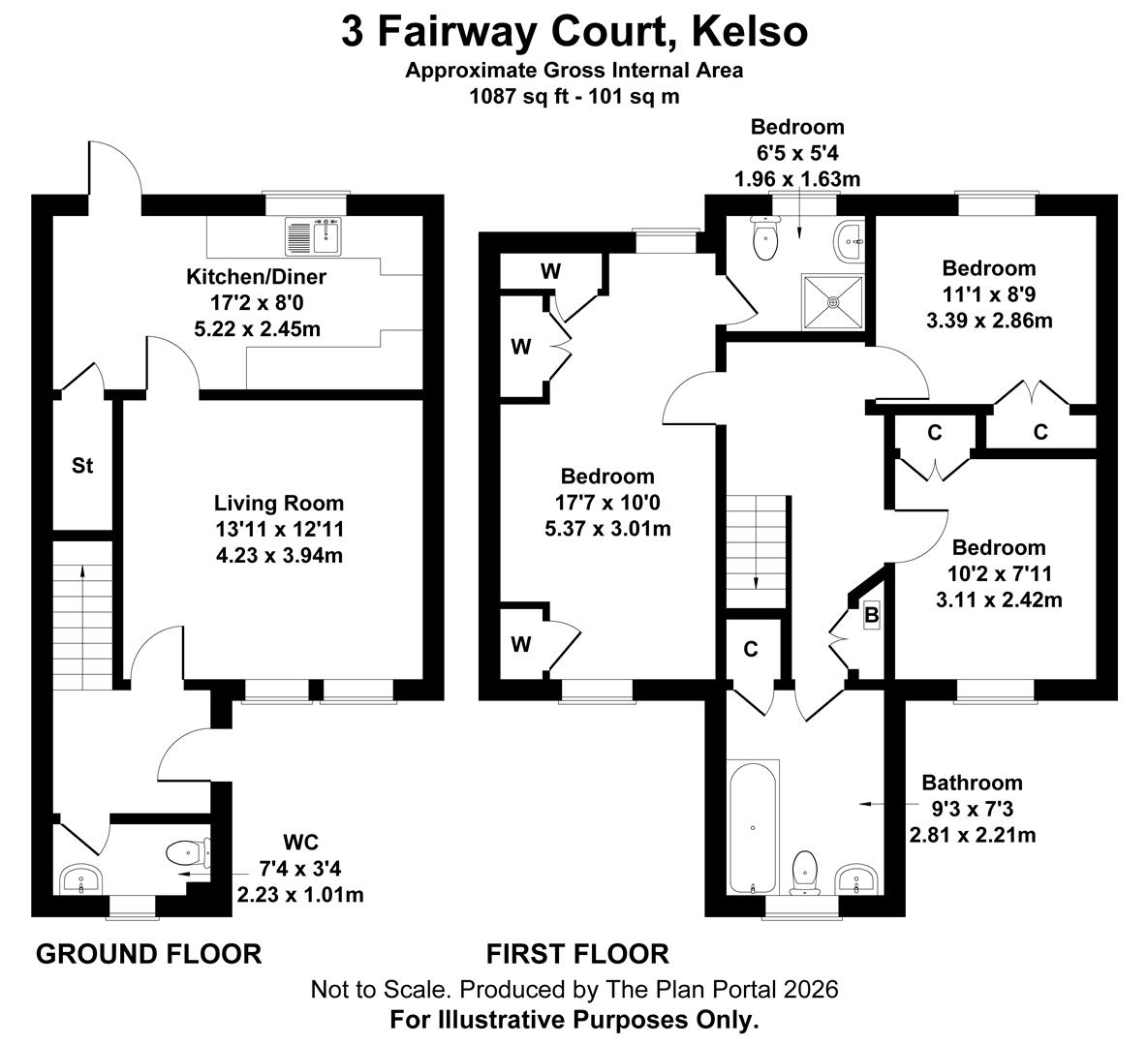 3, Fairway Court, Kelso floorplan