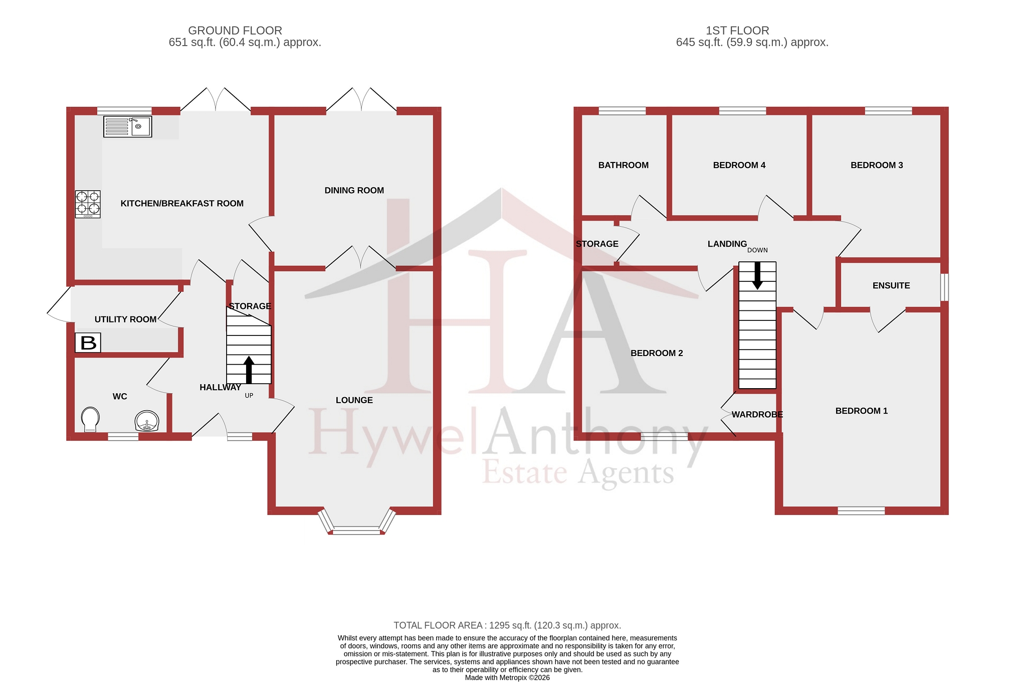 23, The Meadows, Porth floorplan