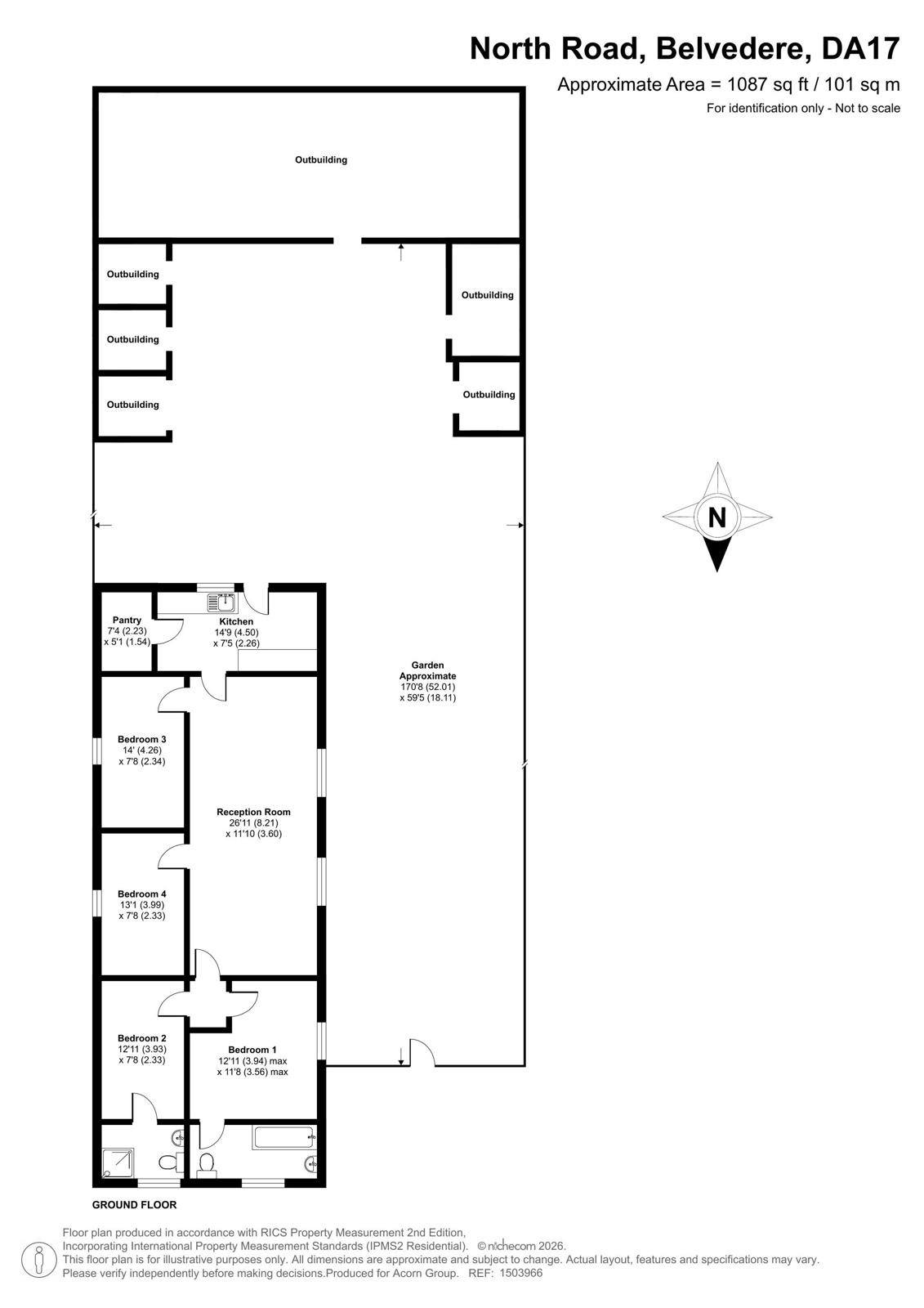 48, North Road, Belvedere floorplan