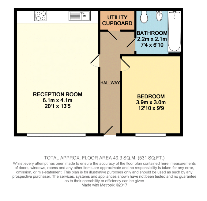 Rosegate House, 3 Hereford Road, London floorplan