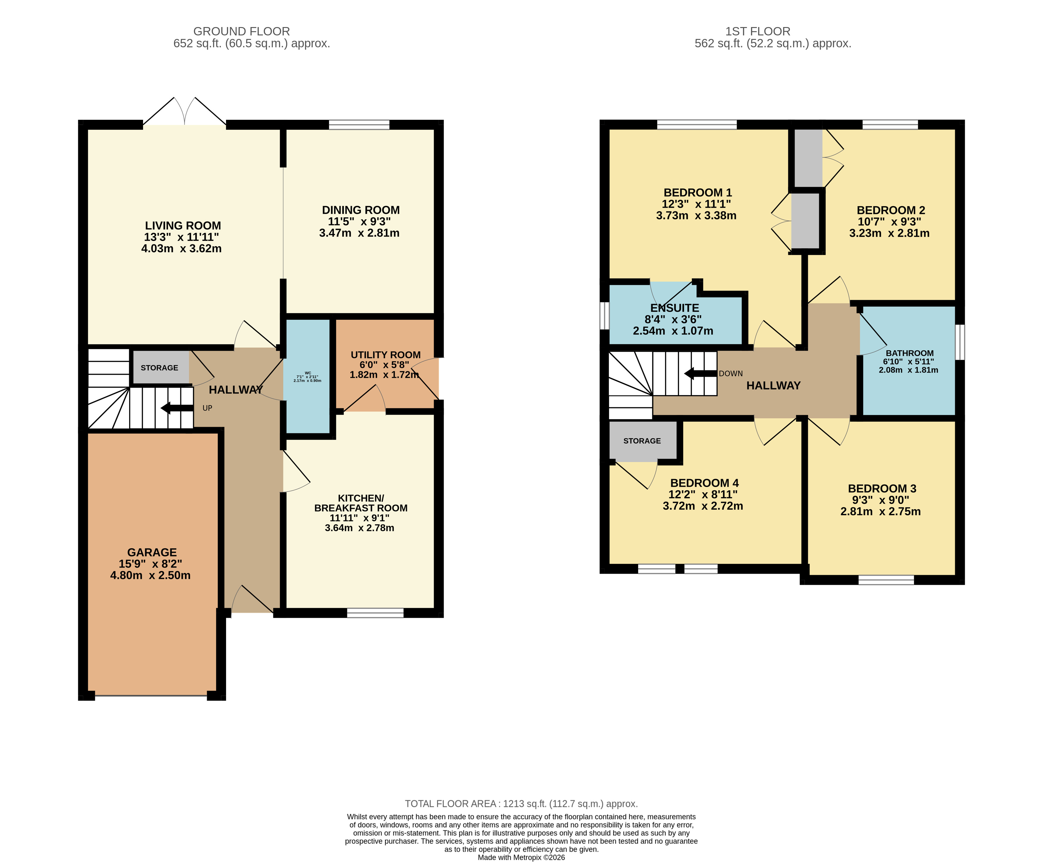 9, Weavers Croft, Ripley floorplan