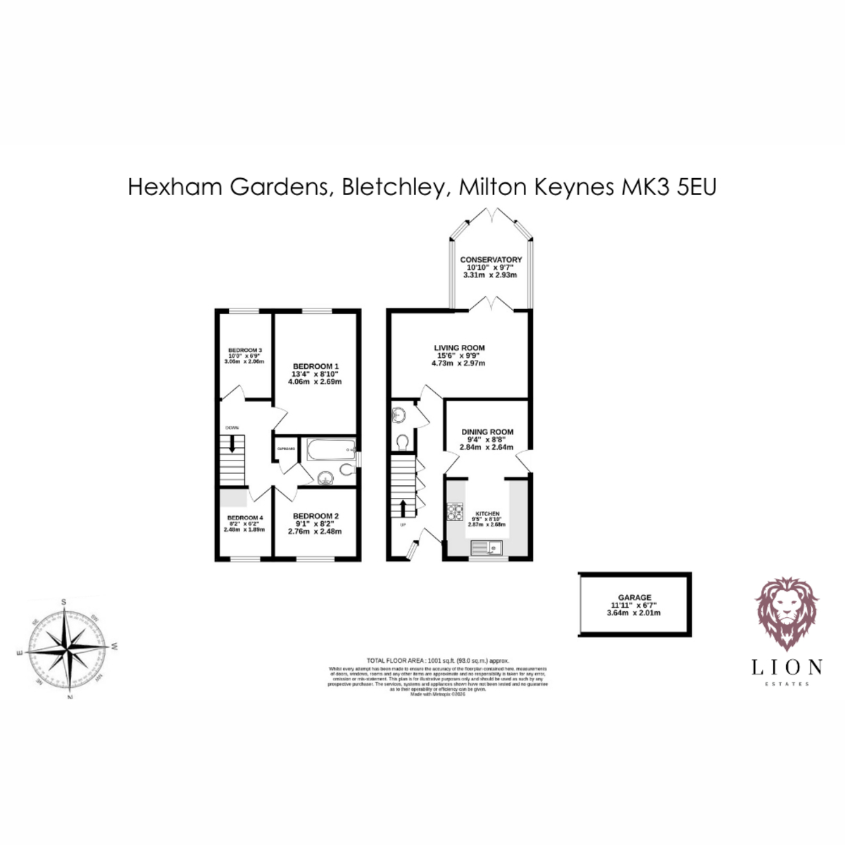 88, Hexham Gardens, Milton Keynes floorplan