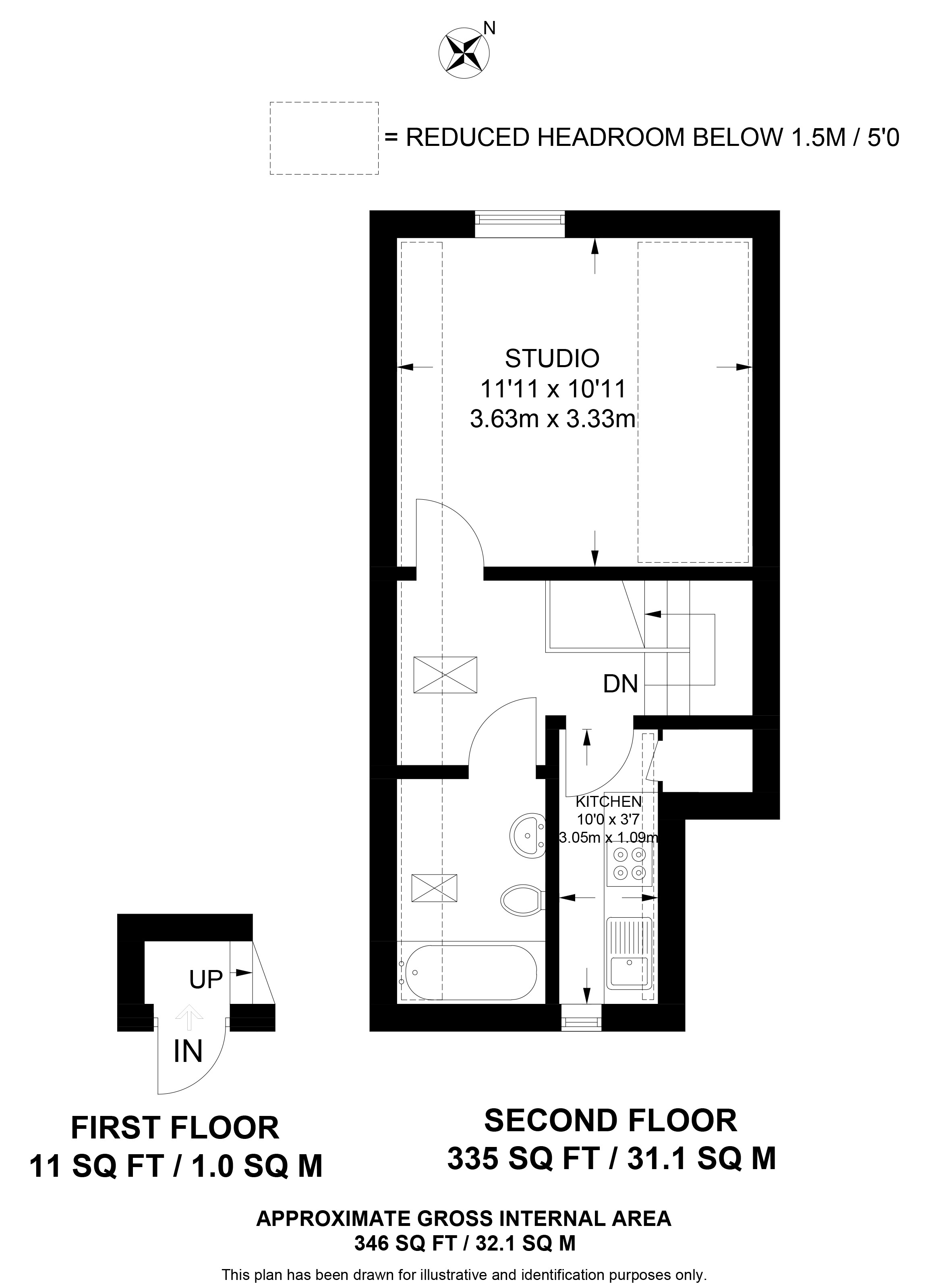 14, Flat 5, Grange Avenue, Reading floorplan