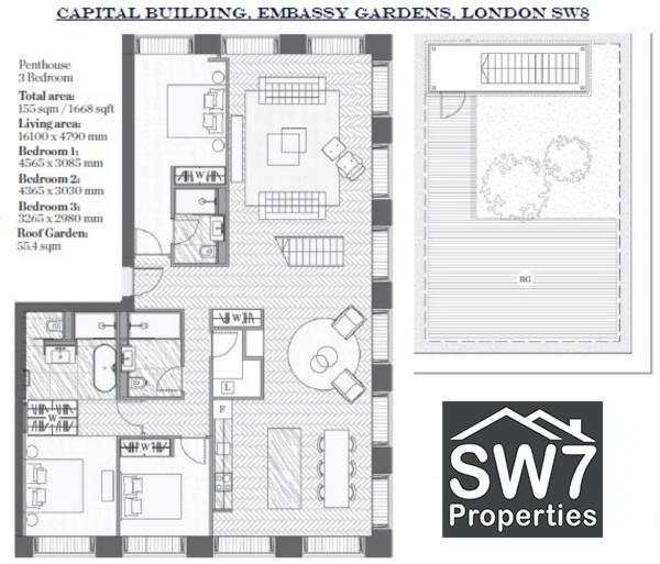 3 Bedrooms Flat to rent in 8 New Union Square, Nine Elms, London SW11