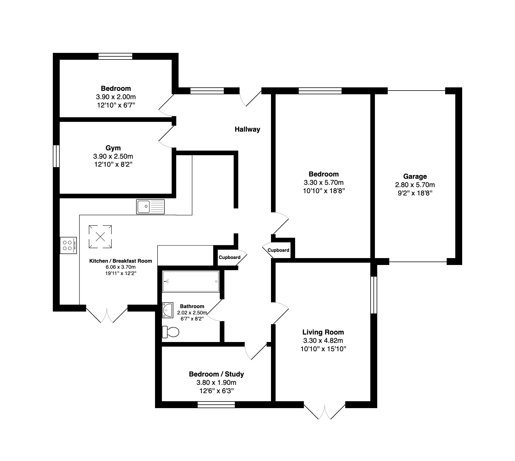 16, Mill Road, Dereham floorplan
