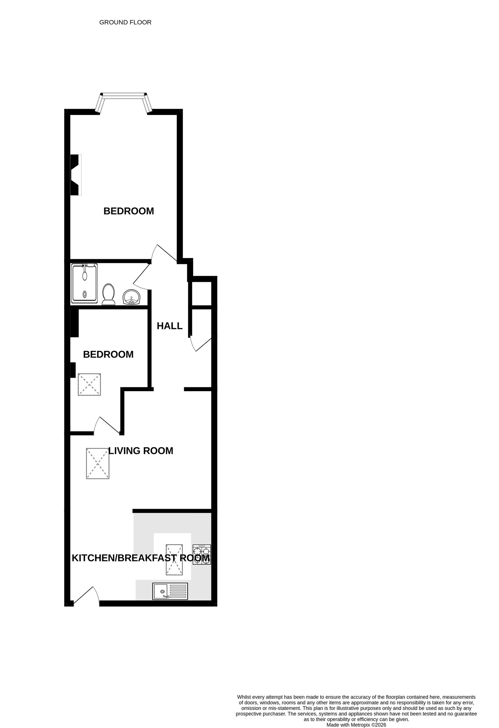 6,Flat 1, Withycombe Road, Exmouth floorplan