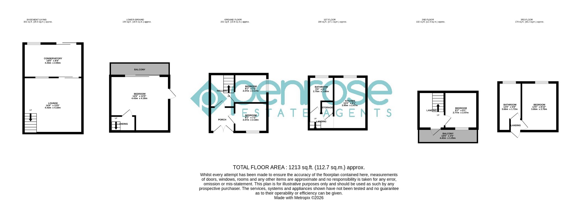 25B, Crescent Rise, Luton floorplan