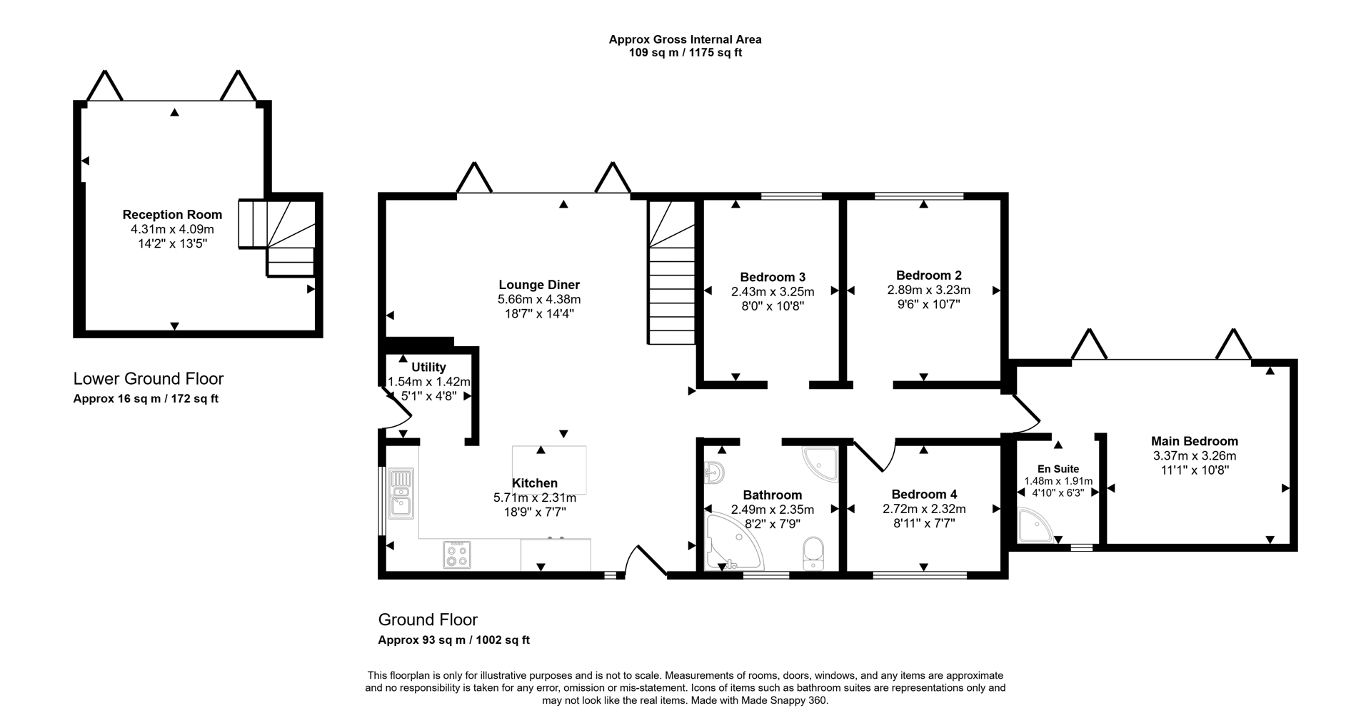 Woodbury, Woodbury Hill Path, Luton floorplan