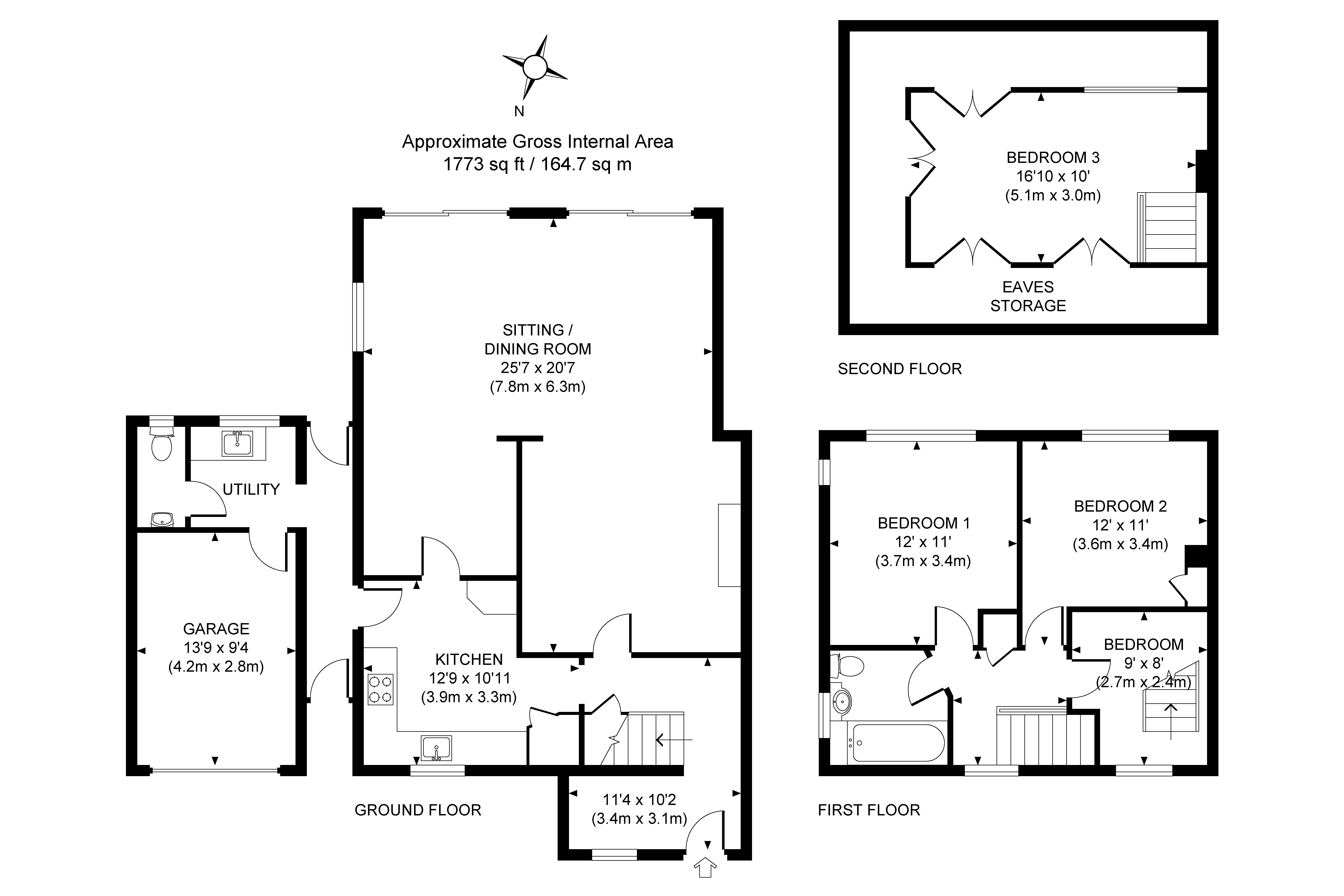 3 Bedrooms Semi-detached house for sale in Barnett Close, Wonersh, Guildford GU5