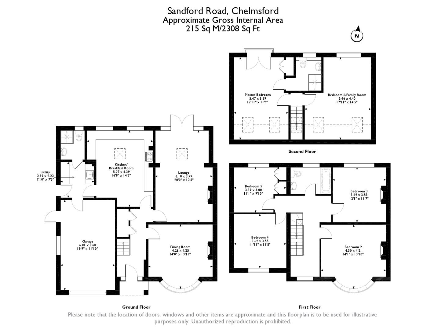 6 Bedrooms Semi-detached house for sale in Sandford Road, Chelmsford CM2