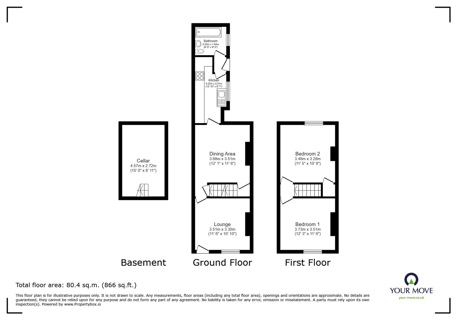 21, Cornelious Street, Staffordshire floorplan