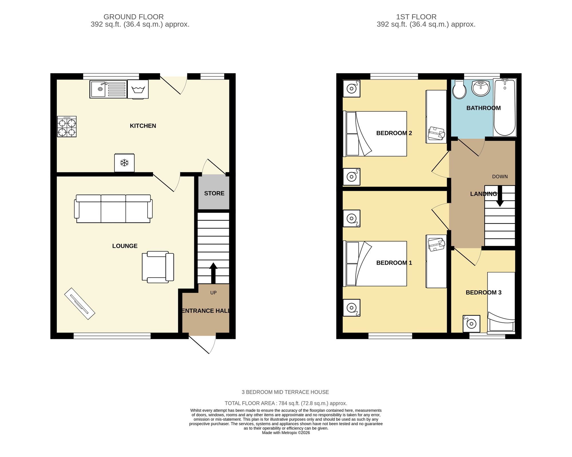 19 Farfield Avenue, Batley floorplan