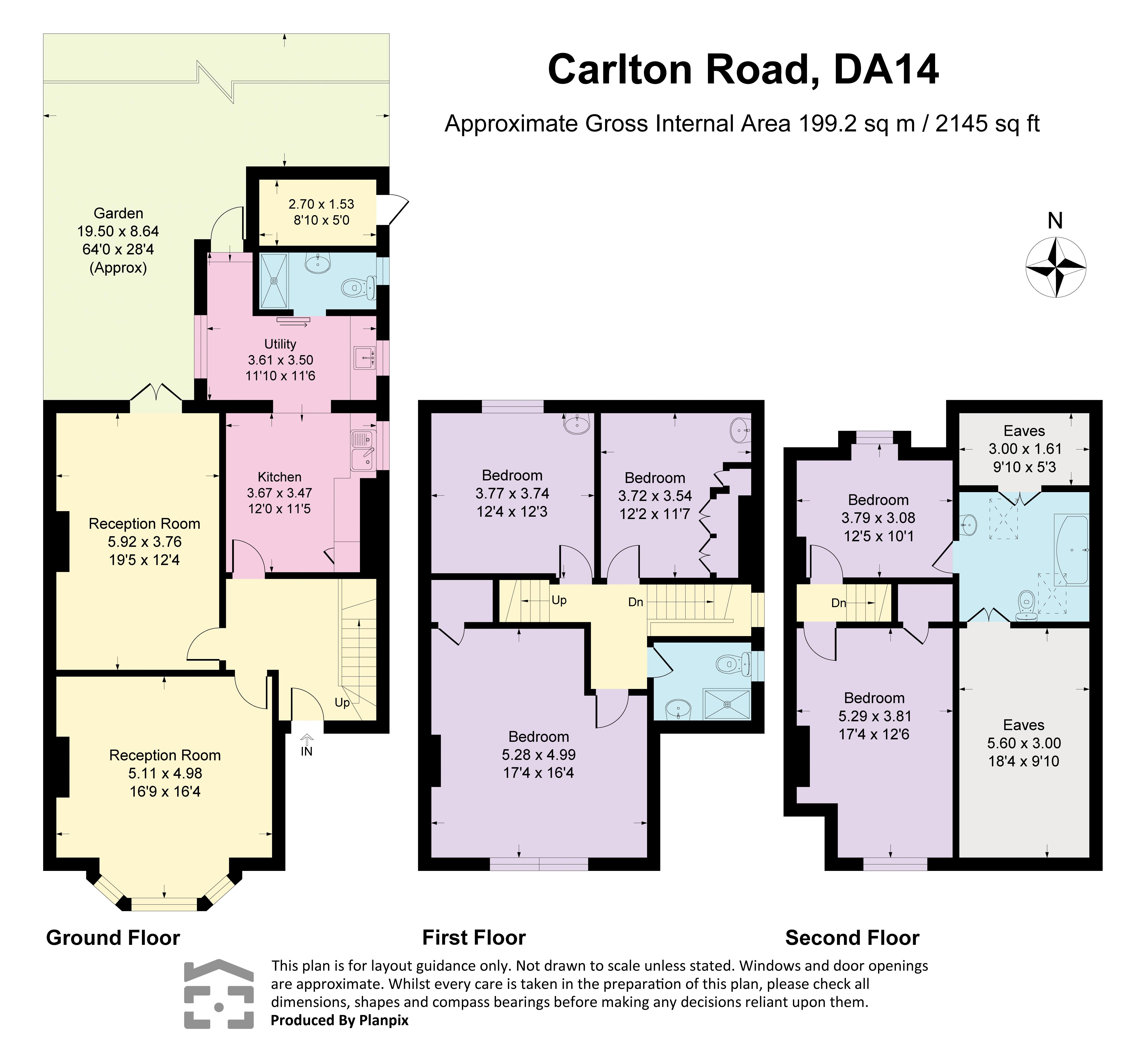 2, Carlton Road, Sidcup floorplan