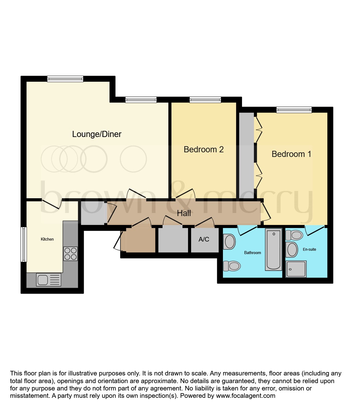 Flat 6, Fountain Court, Buckingham Street, Aylesbury floorplan