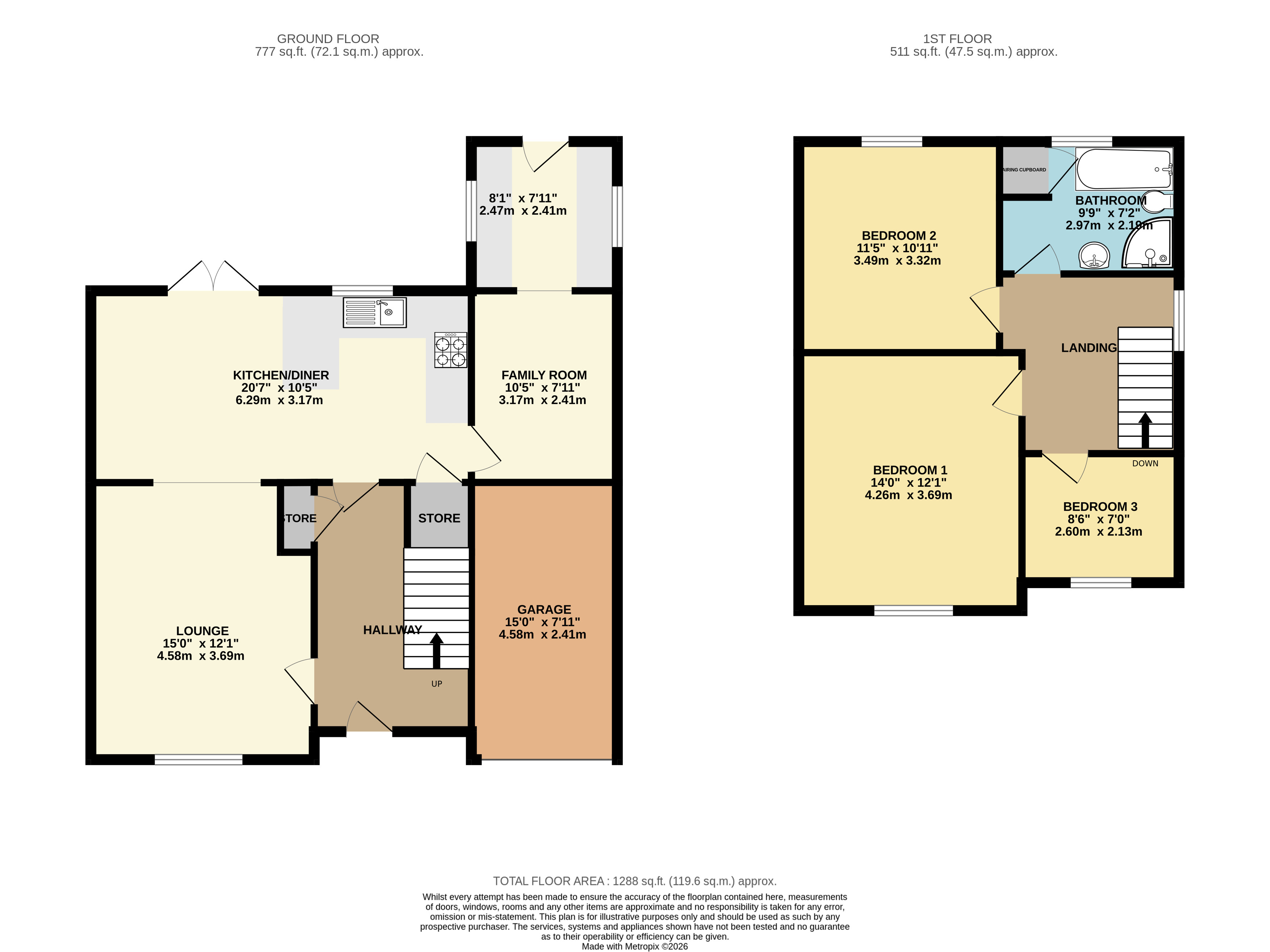 42, Longleat Crescent, Nottingham floorplan