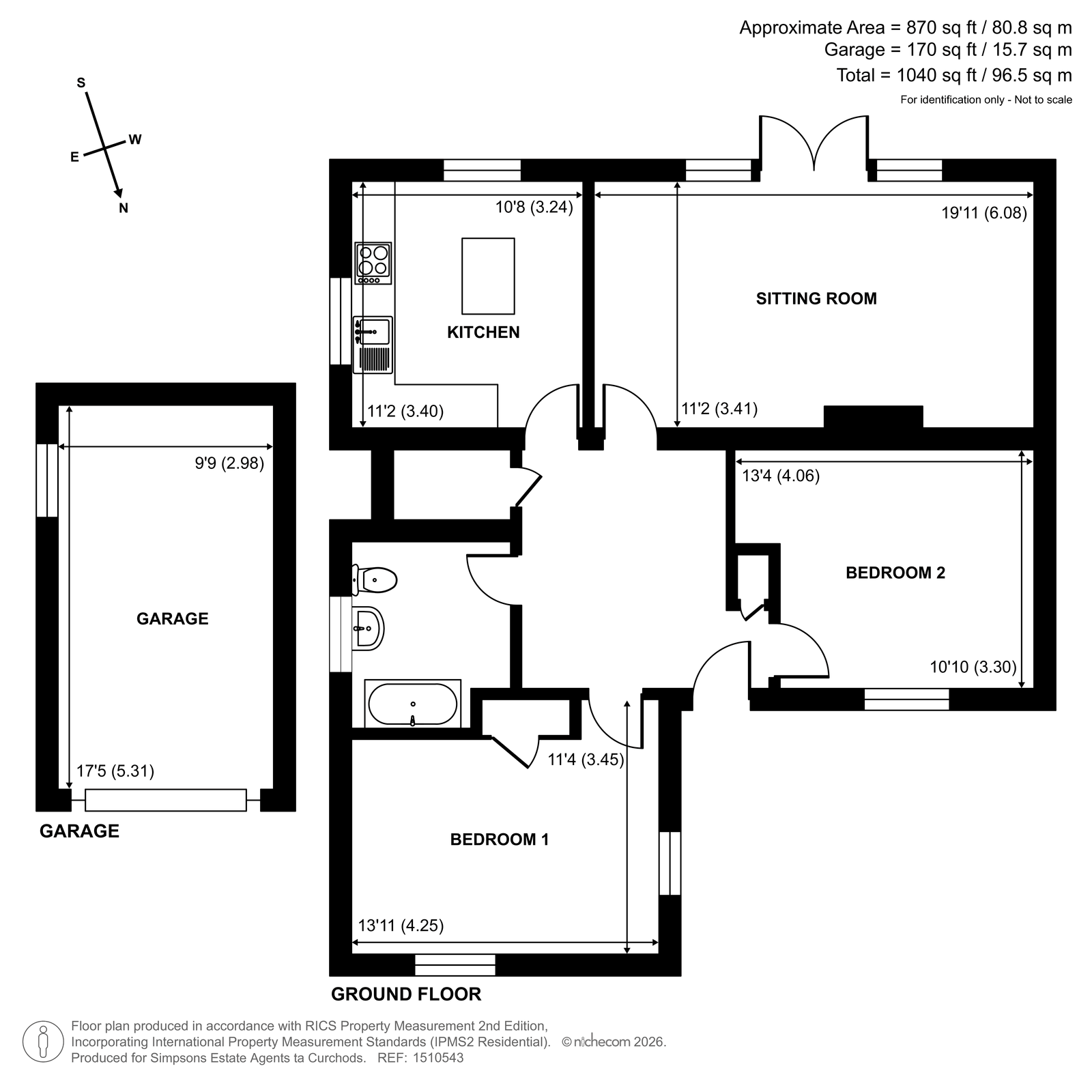 1, Brunstan Court, East Molesey floorplan
